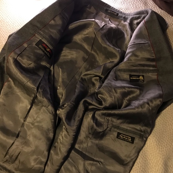 M Winthrop and Wales Dark Grey Blazer - Picture 3 of 5